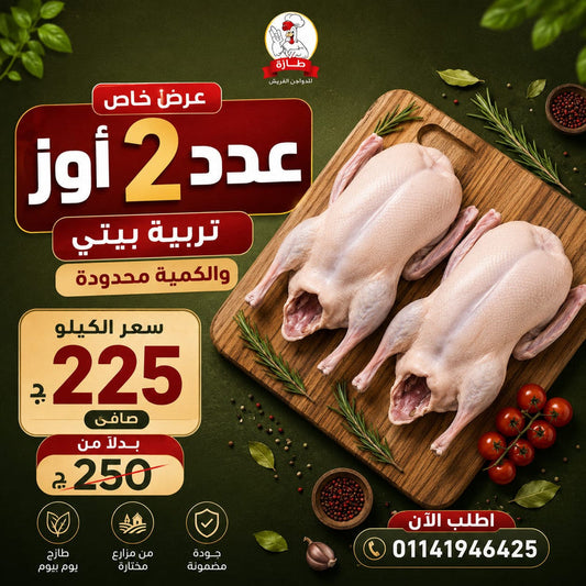 عرض 2 أوز بلدي تربية بيتي